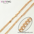 44977 Xuping 18k gold plated simple classic style chain necklace